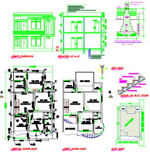 Detail plan free dwg auto cad free cad file free plan House plan 28x48