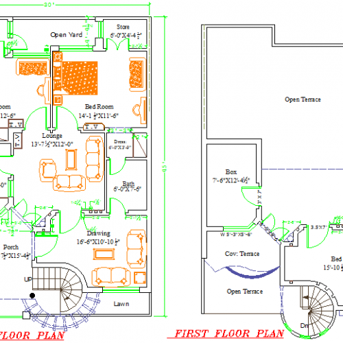 50x100 House Plan Marla House Plan 1kanal Plan 5 Cadregen Com
