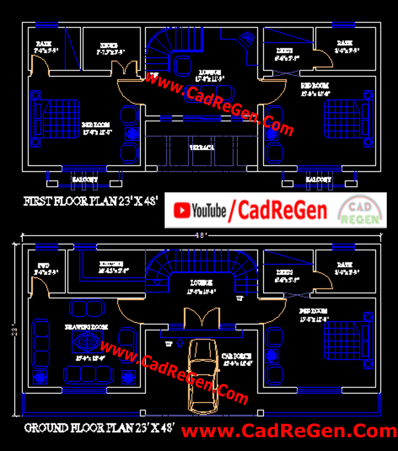 4 Marla House Plan Archives - CadReGen: