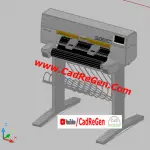 Plotter printer HP450C 3d model