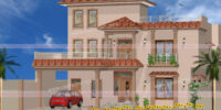 3d-View-FrontأElevation-50X100-House