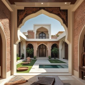 fusion-of-traditional-and-modern-architecture-in-pakistani-homes-a-new-design-era-Design-a-Pakistani-fusionstyle-house-cadregen
