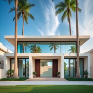 straight-line-modern-style-houses-in-pakistan-A-front-view-of-a-sleek-modern-Pakistani-house-cadregen